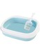 Mumoo Bear Cat Litter Box, Large Size With High Sides 47cm x 39cm x 13cm, Pvc Cat Litter Scooper As Gift-Assorted Color