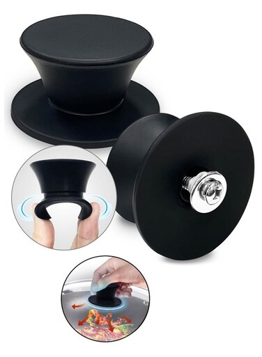 Silicone Pot Lid Replacement Knob, Heat Resistant Pan Lid Holding Handles, BPA Free, Great for Slow Cookers, Skillets and Kitchen Cookware Covers