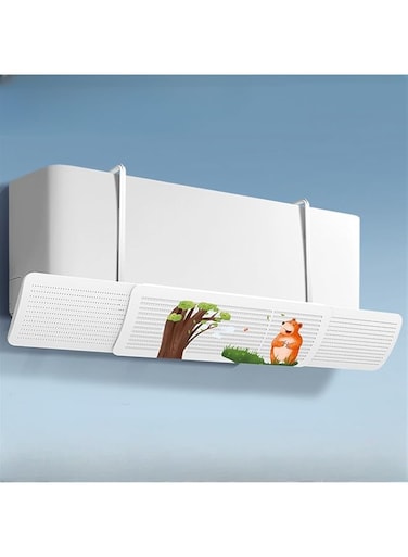 X spring Air Conditioner Deflector, Adjustable Outlet Shield Air Wing Wall Mounted Deflector, Easy Installation Central AC Air Flow Deflector, Air Conditioning Wind Deflectors for Home, Office