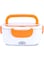 Dubai Gallery Portable Electric Lunch Box White/Orange 24.5X11X11Cm AMZ-N44173482A