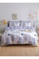 Home Queen Size Bedding set without Filler, Reversible Duvet Cover Set, with a Lovely Leaf Design.