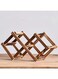 LINGWEI Wooden Wine Rack 3/5/6 And 10 Bottle Holder Folding Drink Bottle Bar Display Shelf (3 Bottles Rack)