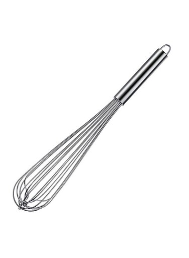 Stainless Steel Hand Held Whisker For Egg Beating And Baking (18 Inch)