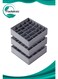 Foldable Drawer Organiser set for Clothes,3 Pack Sock Underwear Organizer Dividers, 64 Cell Drawer Fabric Foldable Cabinet Closet Storage Boxes for Storing Socks, Underwear, Ties (16+24+24 Cell, Gray)