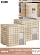 2pcs QUALITY MATERIAL: These Storage Box is made of high quality fabrics durable material, safety, eco-friendly, no intolerable or other pungent odor, it has been tested for long time using.
