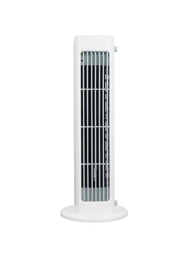 Cryfokt 12.8in Oscillating Tower Fan, 3 Speed Adjustment Standing Fans, Floor Fan with Remote Control, USB Rechargeable Bladeless Cooling Fan for Bedroom Kitchen Office