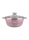 Versatile Efficient Non-stick Casserole Pot Pink 20cm