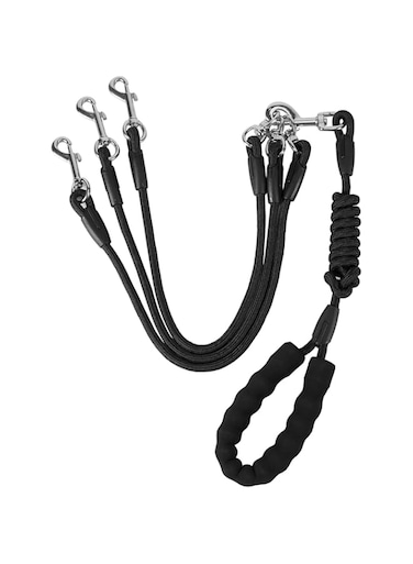 NALACAL 6ft Detachable Dog Leash for 3 Dogs 3 in 1 Durable Nylon Dog Leash with Padded Handle, 360&deg; Swivel No Tangle Rope Removable Pet Traction Rope, Lead for Medium Large Dogs Walking and Training