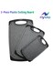 3-Piece Plastic Cutting Board Set with Juice Grooves, Non-Slip Base &amp; Handle &acirc;&euro;&ldquo; BPA-Free, Dishwasher Safe &acirc;&euro;&ldquo; Multi-Size Chopping Boards &acirc;&euro;&ldquo; Black