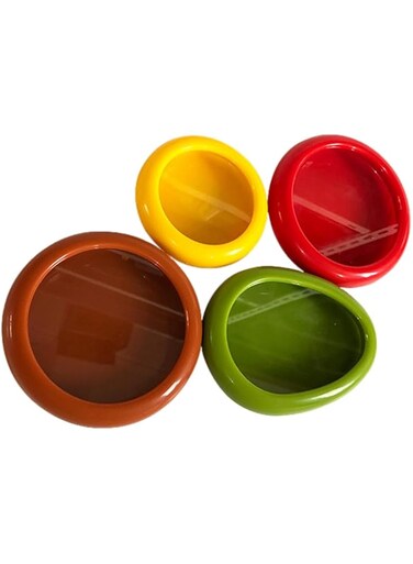 Avocado Saver Tomato Holder, 4pieces Snips Lemon Keeper Avocado Onion Storage Container, Stretch Pod Storage for Fridge, Reusable Fruit And Vegetable Storage Containers Set for Garlic,Onions,Lemons