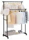 Multi-Layer Clothing Organizer with Bottom Storage Shelves &acirc;&euro;&ldquo; Space-Saving Wardrobe Rack for Bedroom, Laundry &amp; Closet&acirc;&euro;&ldquo; Easy Assembly Portable Clothes Storage Rack for Home &amp; Apartment Use