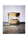 Orchid Gold Acrylic Square Canister, Acrylic Jars With Airtight Lids, Canister Jar Set for Kitchen, Food Storage Containers for Pantry and Countertop, Seasoning Organizer Bottle Jars (DTCSQ311S-G)