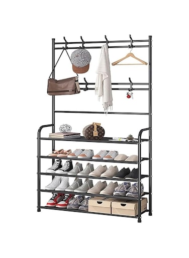 NKX 5 Tier Home Entryway Multi- Functional Shoe and Hat Rack