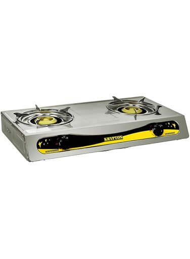 Krypton Stainless Steel Gas Cooker, Cast Iron Burners, KNGC6328