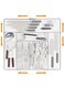 Four Side Expandable Adjustable Cutlery Drawer Organizer, Utensil Kinfe Trayanna, Silverware and Flatware Holder, Closet Cutlery Tray for Spoons Forks Knives,