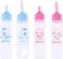 ELECDON Newborn Pet Feeder, Pet Milk Feeding Bottle, Nurser Bottle Nursing Feeding Botte Water Milk Feeder for Puppy Squirrel Kittens Hamster Small Animals, 4 Pcs (Blue and Pink)
