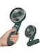 KOOPAO Handheld Portable Fan, USB Mini Hand held Personal Fans Rechargeable Battery Powered Hand held Fan with Base 2500mAh Battery 5 Modes (Green)