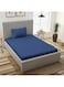 Single Bed Sheet Set with 1 Pillowcase 50&Atilde;&mdash;75cm 100% Microfiber Sateen 155&Atilde;&mdash;240cm Flat Sheet 1cm Stripe Soft Twin Bed Sheet Set for Hotels &amp; Home Navy Blue