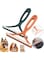 MAKINGTEC 2-Piece Manual Trimmer and Coat Scraper, Portable Lint Remover for Garments, Knits, and Jackets, Say Goodbye to Lint (Orange and Green)
