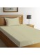Orchard Exclusive (Cream) Single Size Fitted Sheet and Pillow covers (Set of 2 Pcs) Cotton percale Weave, Soft and Luxurious, High Quality Bed linen -180 TC