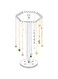 NALACAL Rotating Acrylic Necklace Holder, Clear Jewelry Organizer Stand with 36 Hooks, Display Rack for Rings, Earrings, Bracelets, Chains, and Necklaces, Durable Jewelry Storage Hanger