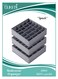 3 Pack Sock Underwear Organizer Dividers, 64 Cell Drawer Organizers Fabric Foldable Cabinet Closet Organizers and Storage Boxes for Storing Socks, Underwear, Ties, Gray