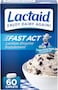 Lactaid Fast Act Lactose Intolerance Relief Caplets, Lactase Enzyme To Prevent Gas, Bloating &amp; Diarrhea Due To Lactose Sensitivity, Supplements For Travel &amp; On-The-Go, 60 Packs of 1-ct.