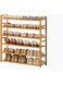 U-HOOME Wooden Shoe Rack Cabinet, Wooden Shoe Cabinet with Two Rounded Handle, Free Standing Shoes Stand Entryway Shoe Shelf,Shoe Storage Organizer Boots Storage Shelf House Furniture Shoe Racks