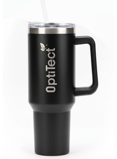 Stainless Steel Insulated Tumbler with Handle &amp; Straw, BPA-Free &amp; Lead-Free, Reusable Travel Cup