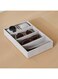 Home Box Velour 5-Compartment Jewellery Tray with 2 Pillows for Watches