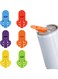 Easy Can Opener, 6 Pack Colorful Soda Beer Can Opener, Premium Plastic Shields Can Openers, Can Tab Opener for Coke, Beer, Soda, Aluminum Beverage