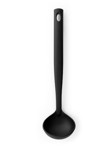 Non Stick Line Sauce Ladle Black 7.5x9.8x32.6 cm
