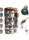 NALACAL 14 oz Stainless Steel Vacuum Insulated Tumbler with LED Temperature Display Lid - Spill-Proof Coffee Travel Mug, Keeps Drinks Hot or Cold - Silver