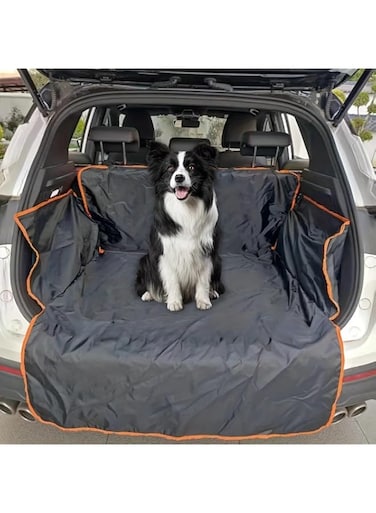 Car Trunk Pet Mat Waterproof&amp;Dirt-proof,Heavy Duty 600D Oxford Cloth Car Rear Cargo Liner Trunk Cargo Mat Large Car Boot Dog Seat Cover Universal Fit