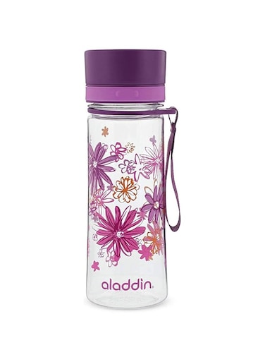 Aladdin Aveo Water Bottle 0.35L Purple (Graphics) &ndash; Wide opening for easy fill   Leakproof   BPA-Free   Smooth Drinking Spout   Stain and Smell Resistant   Dishwasher Safe