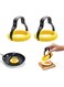 NALAINA Fried Egg Rings Mold,2Pcs Fried Egg Mold, Silicone Omelette Mold, Egg Shaper Pancake Maker with Handle for Fried Egg McMuffin Sandwiches,Frying Or Shaping Eggs