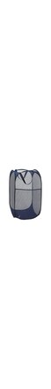 ORiTi Mesh Pop-up Laundry Hamper, Collapsible Laundry Basket with Durable Handles&amp;Side Pocket High Carbon Steel Frame, Foldable Pop-Up Laundry Bags for Home College Dorm or Travel Storage(Blue)