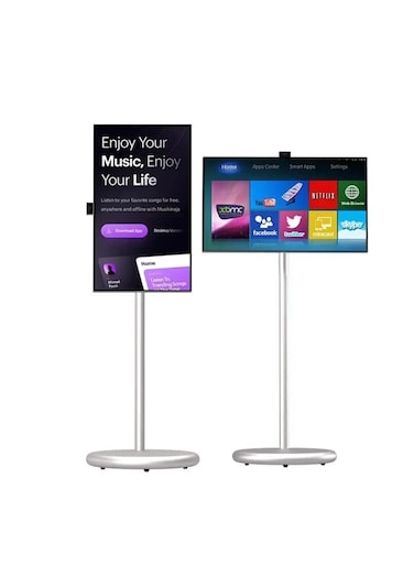 21.5&rdquo; Android Smart Screen Display   Indoor Floor Standing Touch Screen with 1080p HD