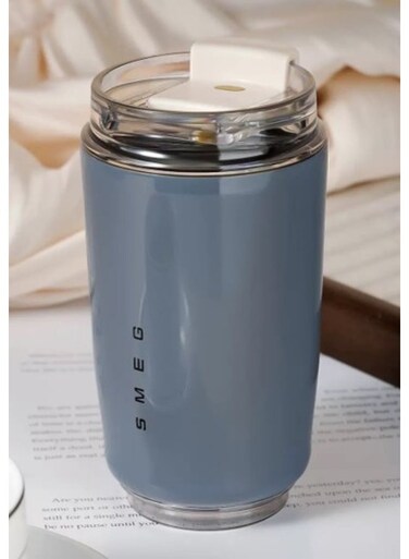 Travel Coffee Mug, Insulated Beverage Cup With Leak-proof Lid, Long Lasting Coffee Tumbler With Lid, Grey Travel Coffee Insulated Mug