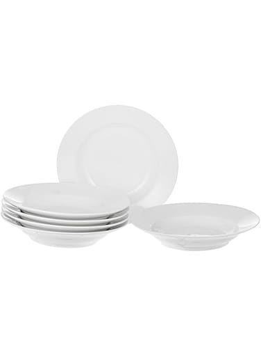 Verona C5280527 Soup Plate Set,White