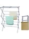 PYEBE Pre-Assembled Clothes Drying Rack, 100x64x39cm Drying Rack Clothing, Expandable Laundry Drying Rack, Towel Rack for Indoor and Outdoor Use (Grey)