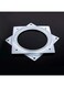 Lazy Susan Bearing, 6 Inch TV Desk Lazy Susan Turntable Bearing Square Metal Rotating Swivel Plate