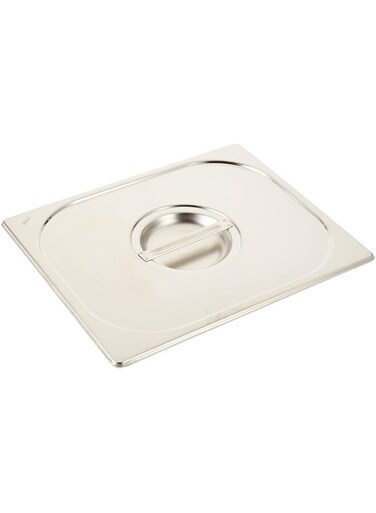 Raj Steel GN Pan Cover Silver, 325X265 MM - Gastronorm Pan, Catering Pan Cover, Food Warmer Pan, Food Storage Container Lid