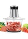 3 Litre Electric Food Chopper/Meat Processor Vegetable Onion Grinder chopping machine, 2 Speed Setting, Detachable Stainless Steel Quad 4 Blades, Power Rating 300 Watt Silver