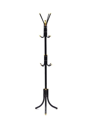 Free-Standing Metal Coat Rack Black 72x20x8.5cm
