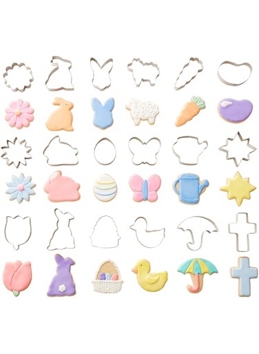 Wilton Cookie Cutter Tub, Tinplate, Multi-Colour, 15.01 x 14.53 x 16.64 cm