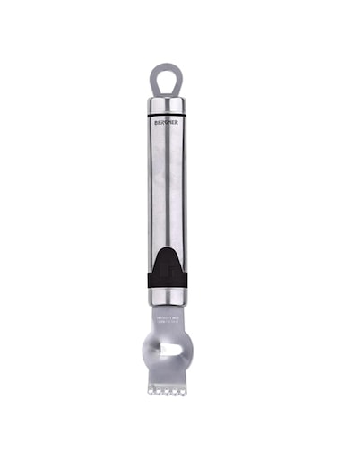 Bergner Gizmo Lemon Zester, 16.5 cm, Stainless Steel, BG3267, Silver