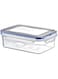 Cleany Genie Hobby Life Airtight Food Storage Container, 800ml, Clear Plastic with Light Blue Seal, 02 1465
