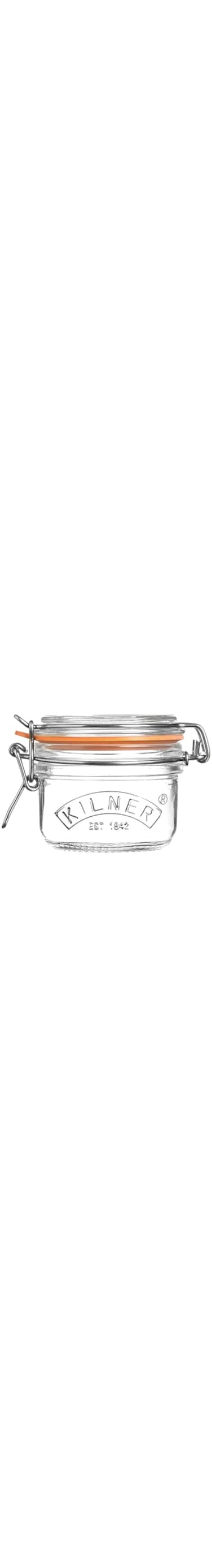 Kilner Round Clip Top Jar, 125 ml Capacity, Clear