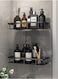 2-Piece Wall Mounted Floating Shelves Black